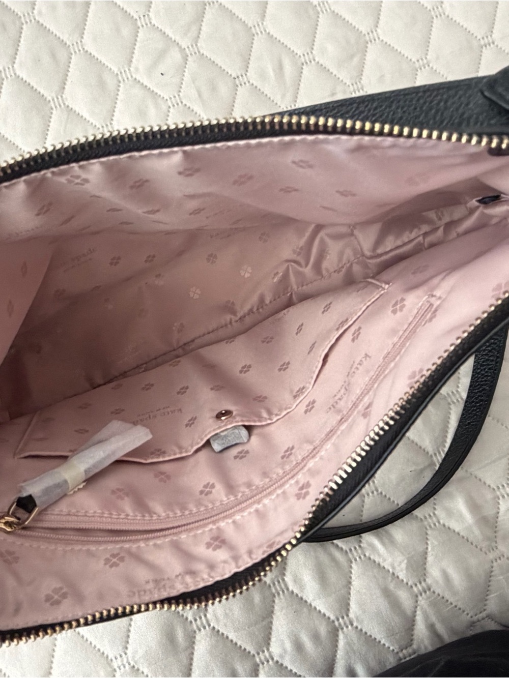 kate spade Black Pebbled Leather Crossbody Bag with Gold Hardware - Picture 2 of 5
